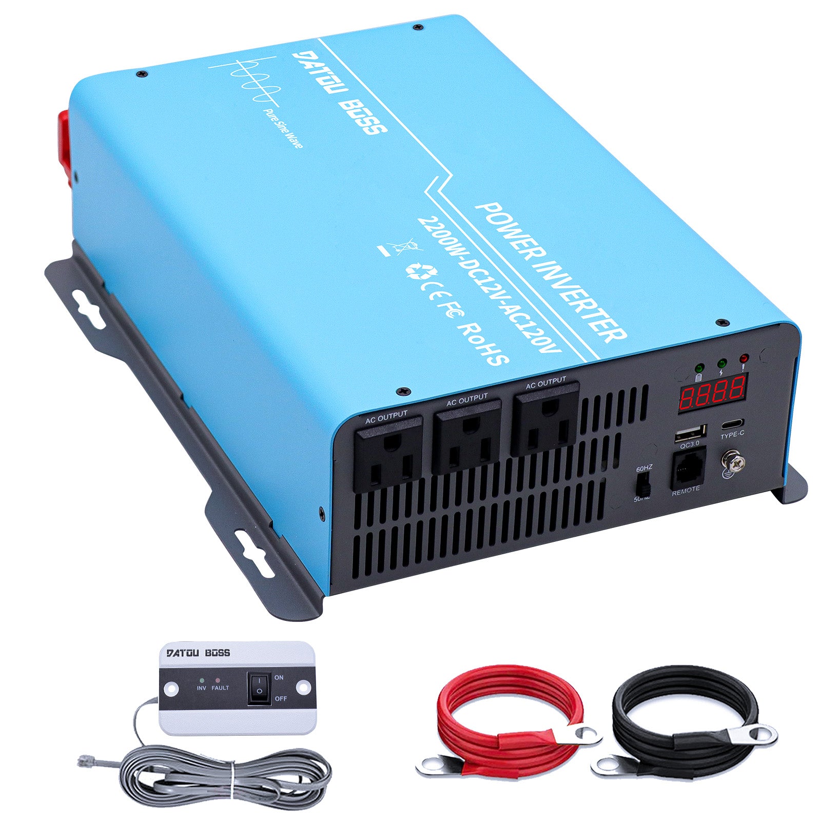 DATOUBOSS Rechargeable Lifepo4 Batteries Voltage Converters Inverter
