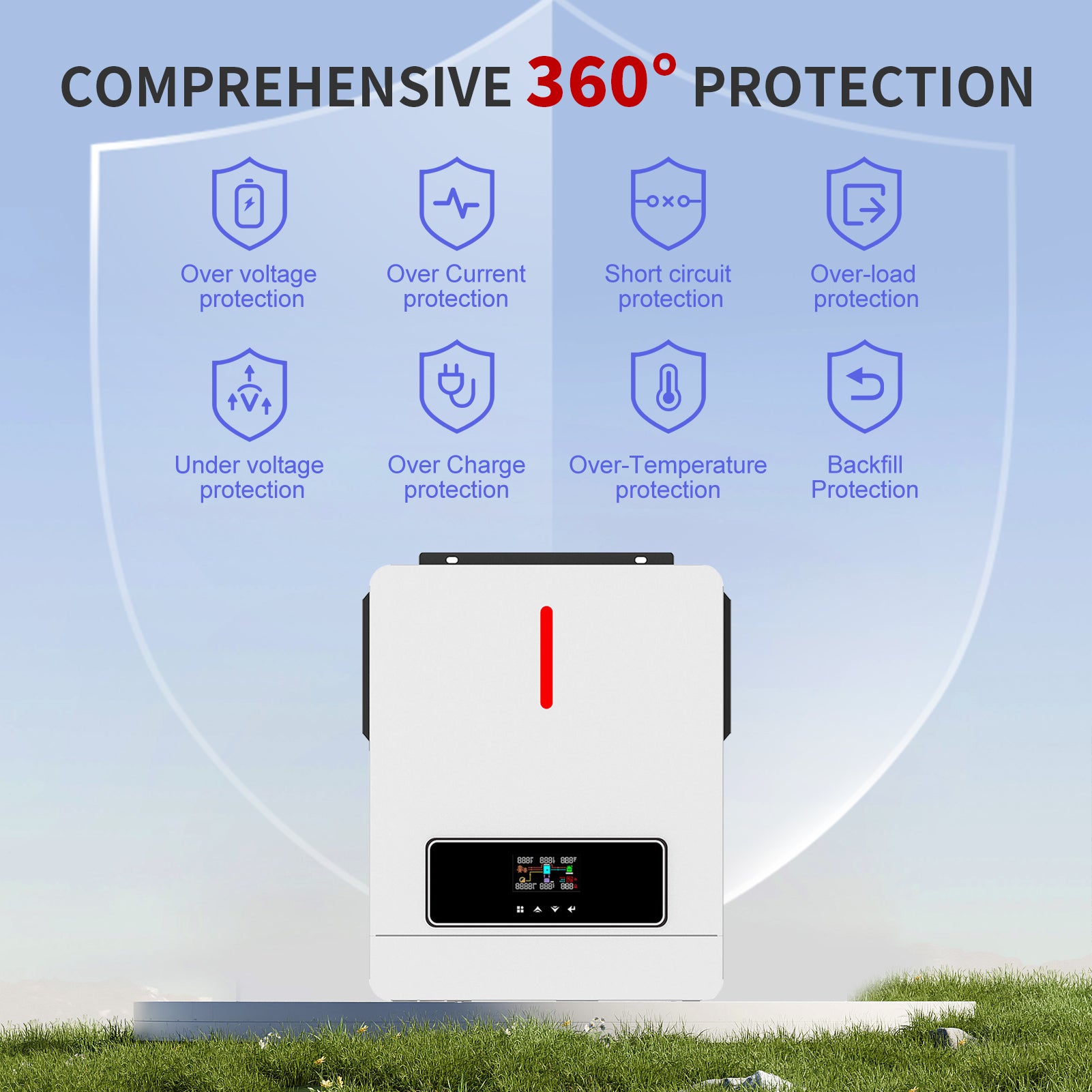 DATOUBOSS Rechargeable Lifepo4 Batteries Voltage Converters Inverter