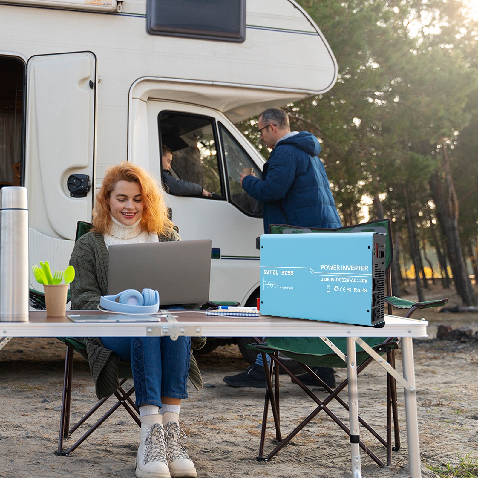 DATOUBOSS Rechargeable Lifepo4 Batteries Voltage Converters Inverter