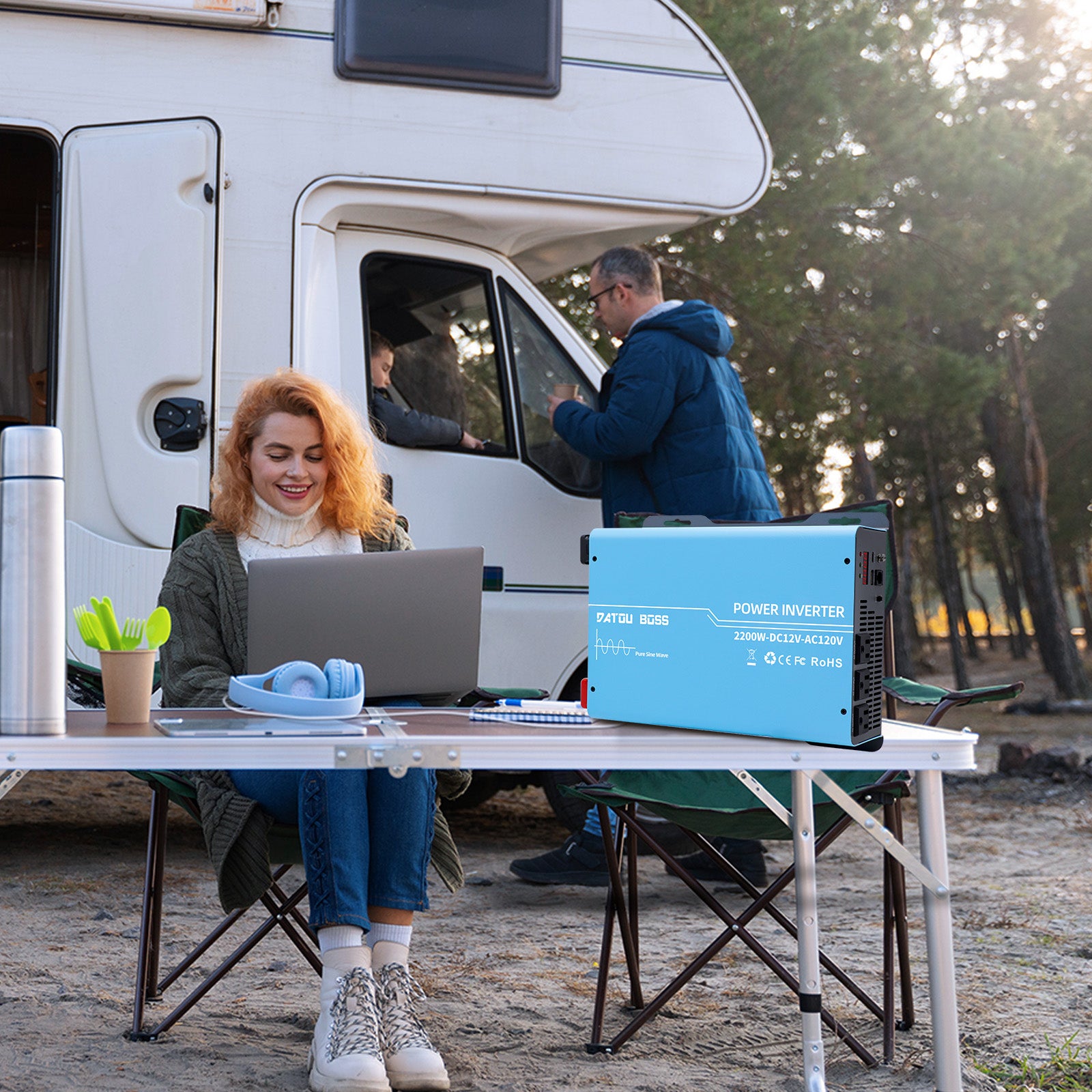 DATOUBOSS Rechargeable Lifepo4 Batteries Voltage Converters Inverter