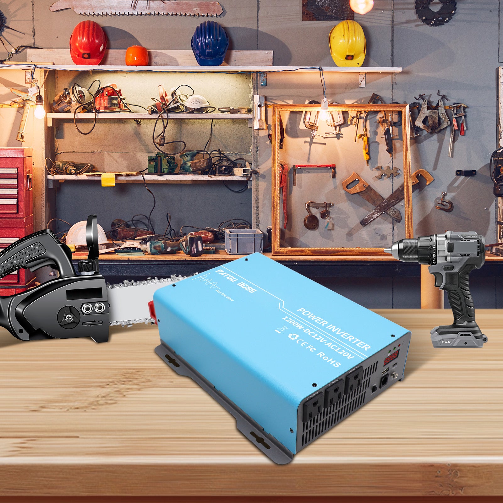 DATOUBOSS Rechargeable Lifepo4 Batteries Voltage Converters Inverter