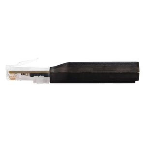 DATOUBOSS solar WiFi module side view with slim design and RJ45 plug for hybrid inverter communication