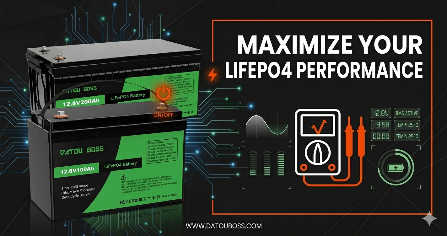 Lithium Battery Wake-Up Guide | Fix Dead Dormant Batteries Fast! - DATOUBOSS Rechargeable Lifepo4 Batteries Voltage Converters Inverter