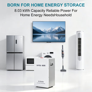 DATOUBOSS 24V 314Ah LiFePO4 Solar Battery, 8kWh Energy Storage with 150A BMS & Mobile Bluetooth Control for Home & Off-Grid Systems - DATOUBOSSSPB12D24314A01US