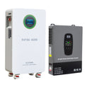 DATOUBOSS 48V 314Ah LiFePO4 Battery 16kWh + 12KW 48V Hybrid Inverter, 210A BMS, Single Phase 120V & Split Phase 240V Output, Metal Case & Wheels, for Home Backup, Residential, Commercial & Off-Grid Solar Systems - DATOUBOSSSP-DT-48314-4812USP-A