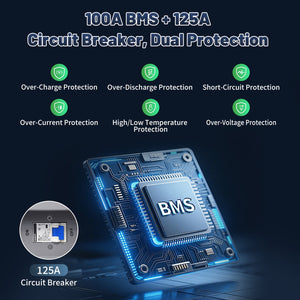 DATOUBOSS 51.2V 100Ah LiFePO4 Battery, 5.12kWh, 100A BMS , Wall - Mounted ,for Solar Home RV Energy Storage - DATOUBOSS Rechargeable Lifepo4 Batteries Voltage Converters InverterSP-DT-48100BG-A-EU