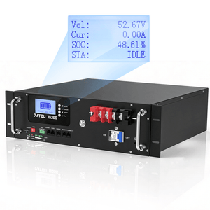 DATOUBOSS 51.2V 100Ah Rack Mount LiFePO4 Battery 5.12kWh GradeA+Cells Built-in BMS CAN/RS485 Communication with APP Bluetoooth for DIY RV Car Solar Home System - DATOUBOSS Rechargeable Lifepo4 Batteries Voltage Converters InverterSPB06D3UZ48100A01