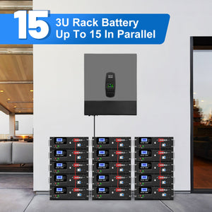 DATOUBOSS 51.2V 100Ah Rack Mount LiFePO4 Battery 5.12kWh GradeA+Cells Built-in BMS CAN/RS485 Communication with APP Bluetoooth for DIY RV Car Solar Home System - DATOUBOSS Rechargeable Lifepo4 Batteries Voltage Converters InverterSPB06D3UZ48100A01