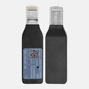 DATOUBOSS Solar Plug WiFi data logger with QR code for easy setup, compatible with hybrid solar inverters
